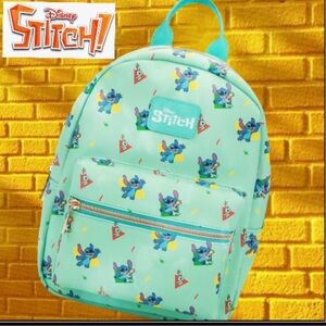 Disney Stitch Kids Backpack - Aqua and Multicolor